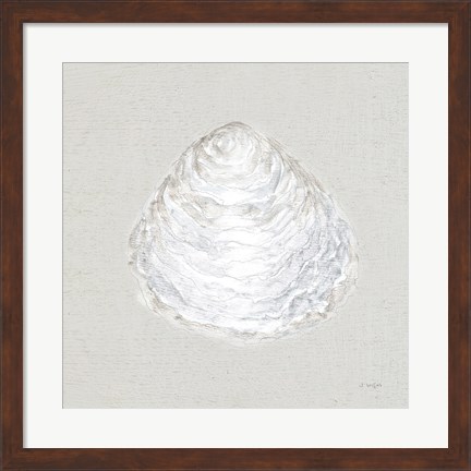 Framed Serene Shells I Tan Print