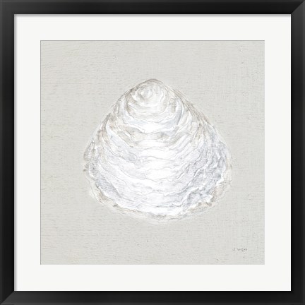 Framed Serene Shells I Tan Print