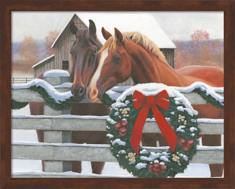 Framed Christmas in the Heartland II Print