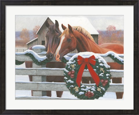 Framed Christmas in the Heartland II Print