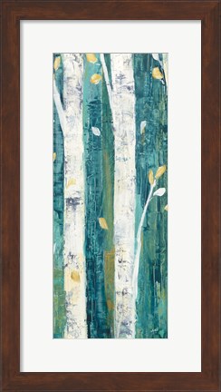 Framed Birches in Spring Panel II Print