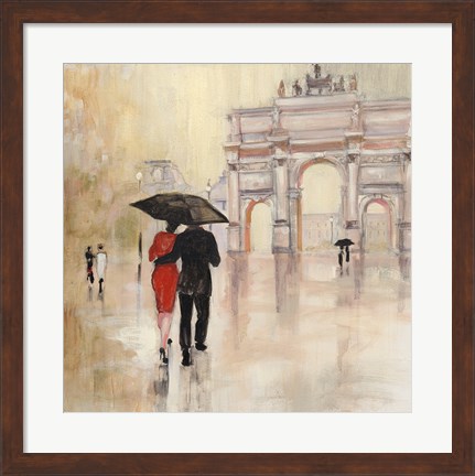 Framed Romantic Paris II Print