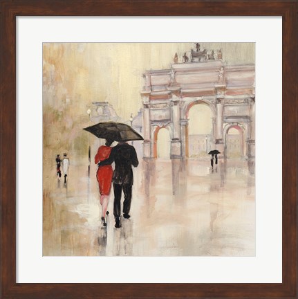 Framed Romantic Paris II Print