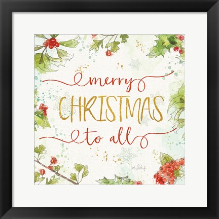 Framed Christmas Sentiments IV Print