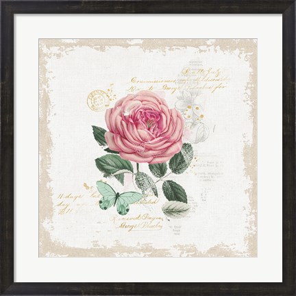 Framed French Romance IV Print