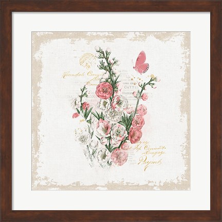 Framed French Romance III Print