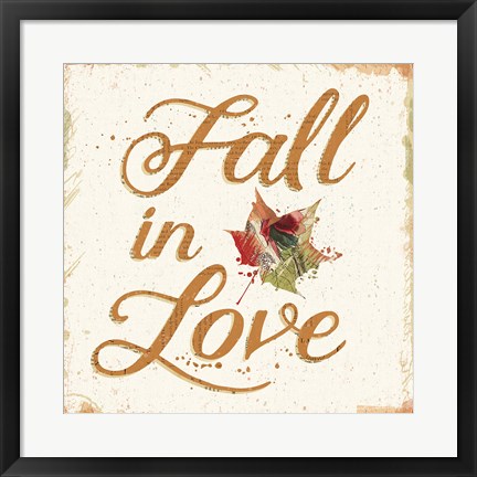 Framed Falling For Fall III Print