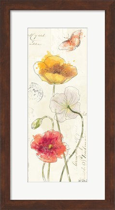 Framed Painted Poppies VII Print