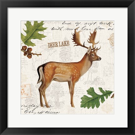 Framed Lodge Collage VII Print