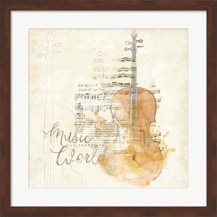 Framed Musical Gift I Print