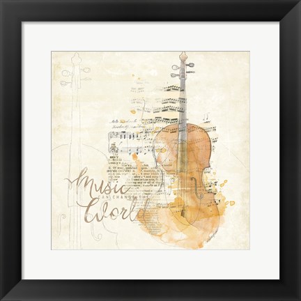 Framed Musical Gift I Print