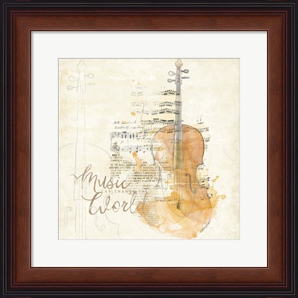 Framed Musical Gift I Print