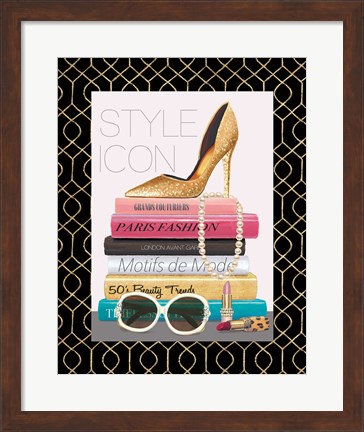 Framed Paris Style II Border Print