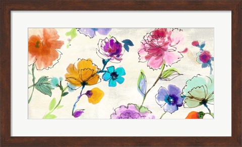 Framed Waterflowers Print