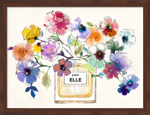 Framed Perfume Bouquet Print