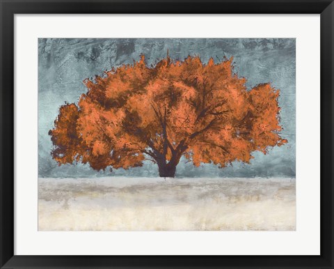 Framed Orange Oak Print