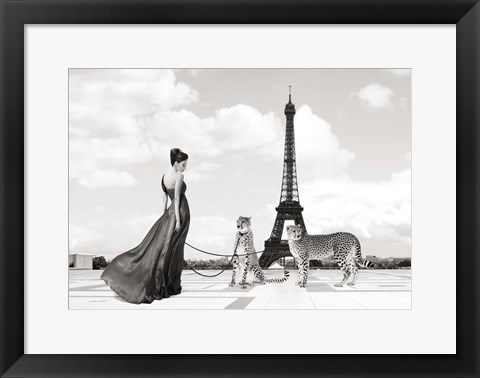 Framed Trocadero View (detail) Print