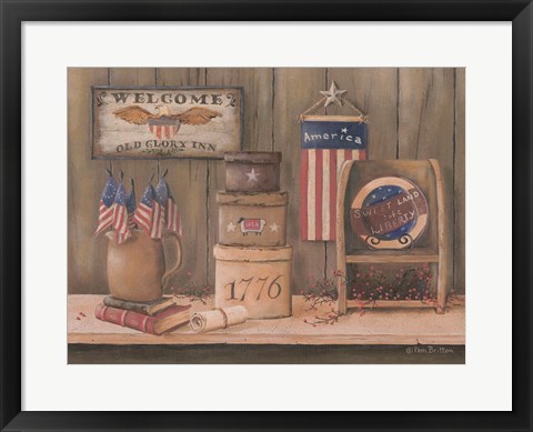 Framed Sweet Land of Liberty Print