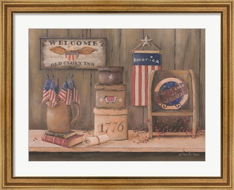 Framed Sweet Land of Liberty Print