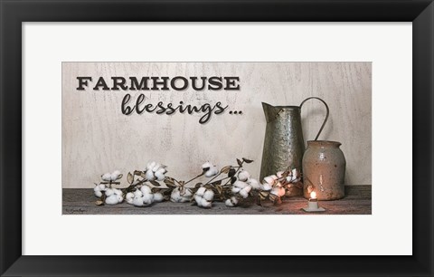 Framed Farmhouse Blessings Print