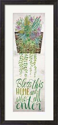 Framed Bless This Home Print