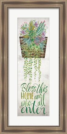 Framed Bless This Home Print