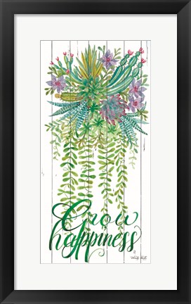 Framed Grow Happiness Print