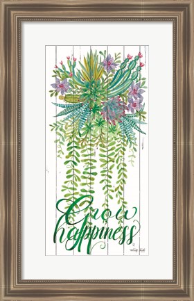 Framed Grow Happiness Print