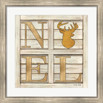 Framed Noel Deer Print