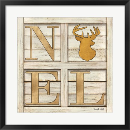 Framed Noel Deer Print