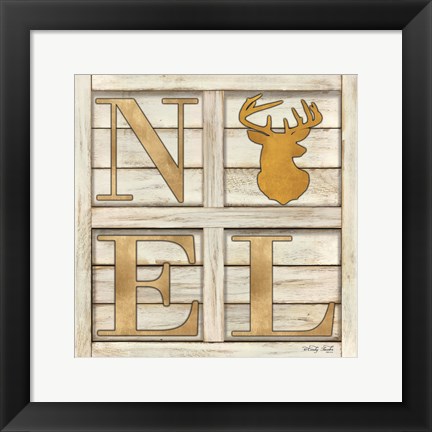 Framed Noel Deer Print