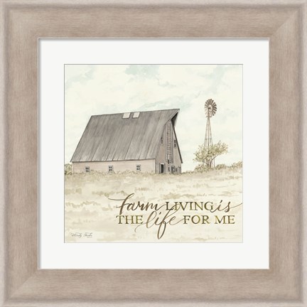 Framed Farm Living Print