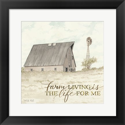 Framed Farm Living Print