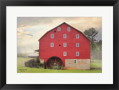 Framed Willow Grove Mill Print