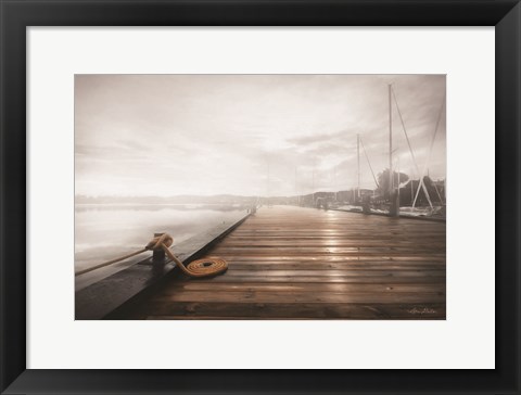 Framed Newport Dock I Print