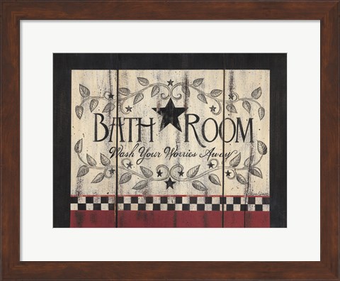 Framed Bathroom Print