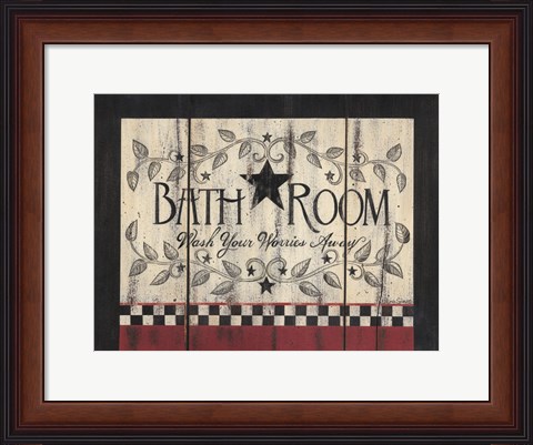 Framed Bathroom Print