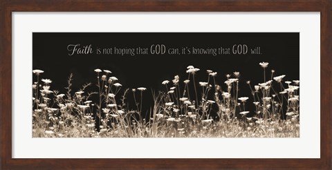 Framed Faith Is? Print