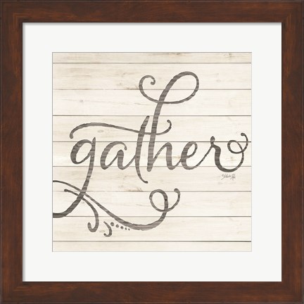 Framed Simple Words - Gather Print