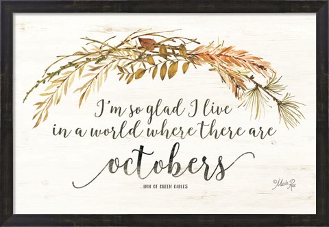 Framed Octobers Print