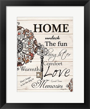 Framed Home Print