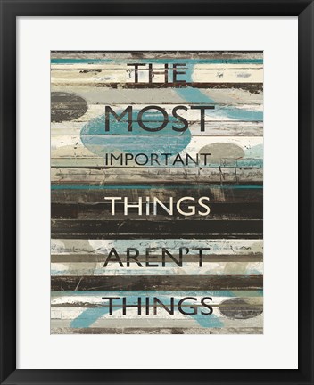 Framed Blue Zephyr Quote II v2 Print