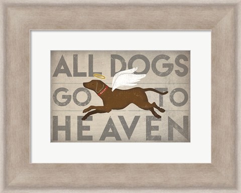 Framed All Dogs Go to Heaven II Print