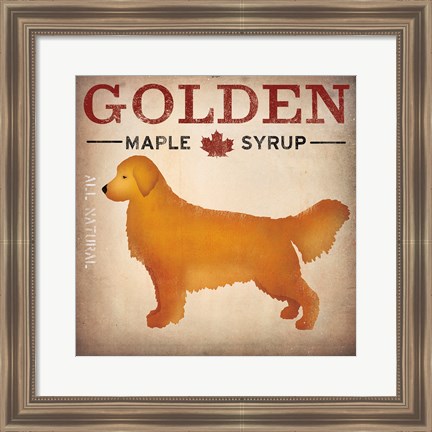 Framed Golden Dog at Show No VT Print