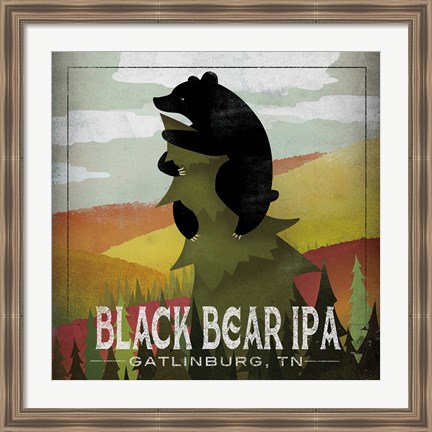 Framed Leaf Peeper Black Bear IPA Print