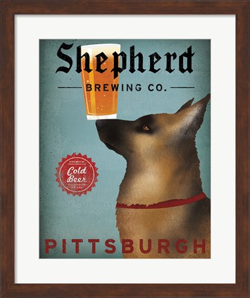 Framed Shepherd Brewing Co Pittsburgh Print