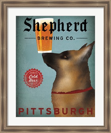 Framed Shepherd Brewing Co Pittsburgh Print