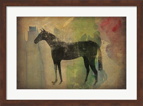 Framed Cheval Noir v2 Print