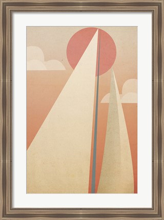 Framed Sails VI Print