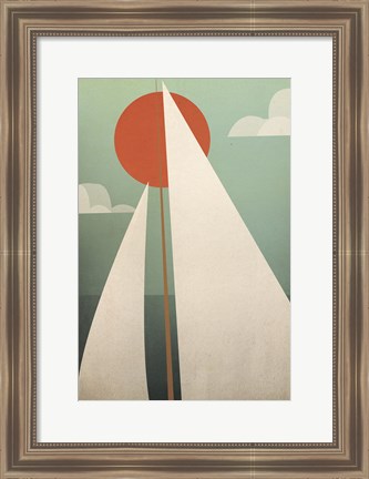 Framed Sails V Print